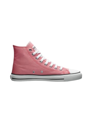 ethletic Canvas Sneaker White Cap Hi Cut in Strawberry Pink P | Just White