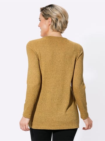 WITT WEIDEN Winter-Shirt in ocker-schwarz-meliert