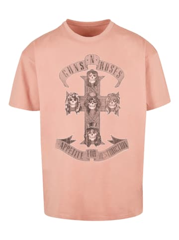 F4NT4STIC Oversize T-Shirt Guns 'n' Roses Hard Rock Musik Band in amber