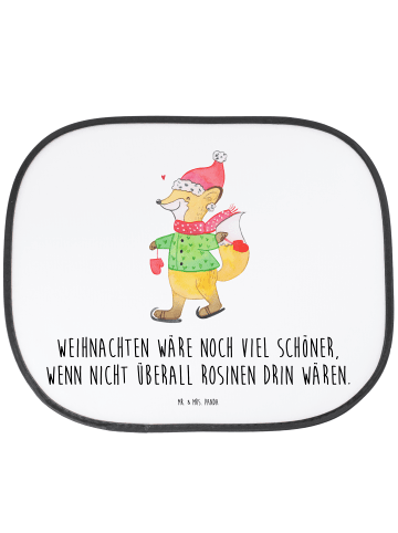 Mr. & Mrs. Panda Auto Sonnenschutz Fuchs  Schlittschuhe mit Spruch in Weiß