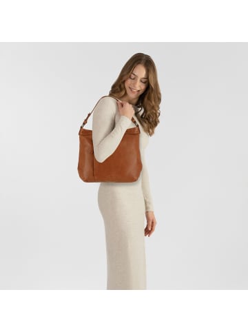 Greenburry Colombiana Schultertasche Leder 31 cm nougat