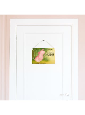 Mr. & Mrs. Panda Schild Axolotl Tanzen Design mit Spruch in Weiß