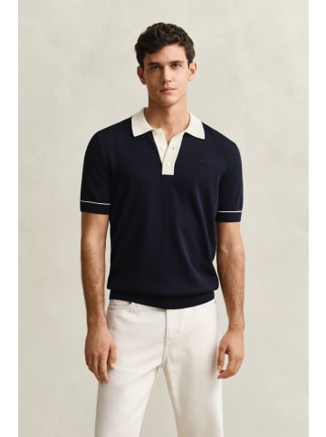 Gant Poloshirt in marine beige - 0001