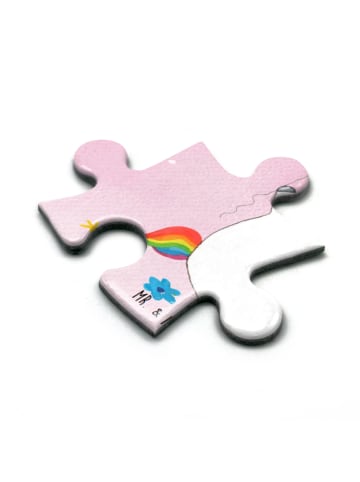 Mr. & Mrs. Panda Puzzle Einhorn Luftballon ohne Spruch in Rot Pastell