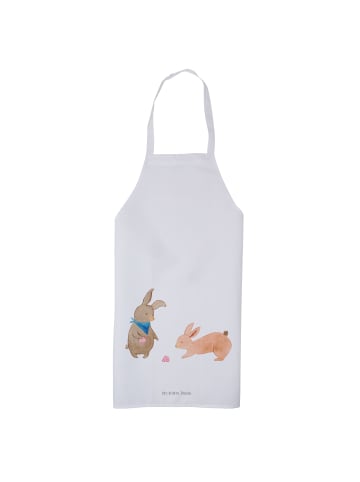 Mr. & Mrs. Panda Küchenschürze Hasen Muschel ohne Spruch in Weiß