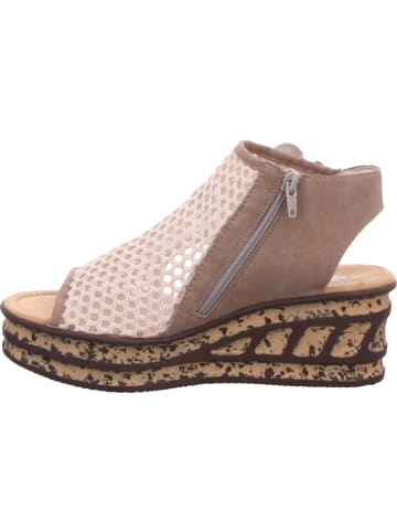 rieker Keilsandalette in beige