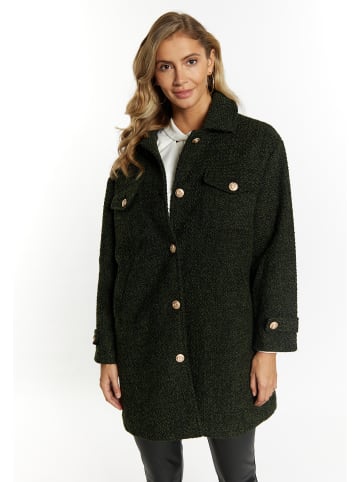 faina Damen Shirtjacket in Hahnentritt Minze