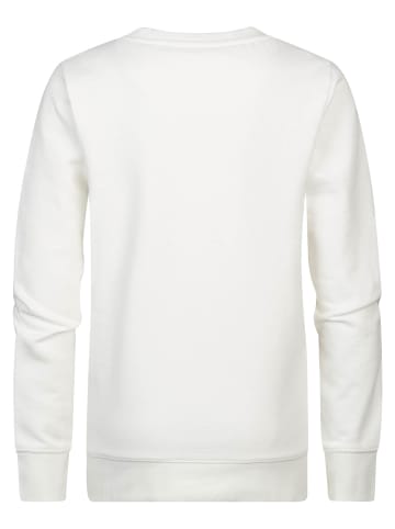 Petrol Industries Sweater mit Aufdruck Wheaton in Weiß