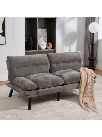 ABRIHOME Klappbares Schlafsofa Couch Sofa mit luftdurchlässiger Sitzfläche in Grau