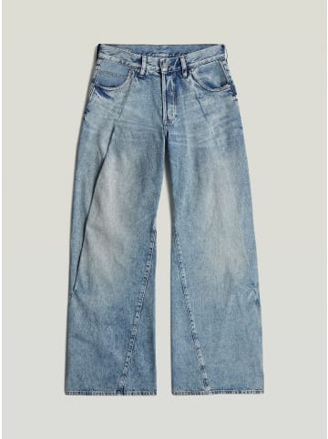 Contor Barrel Wide Pleat Jeans vintage aegean sea