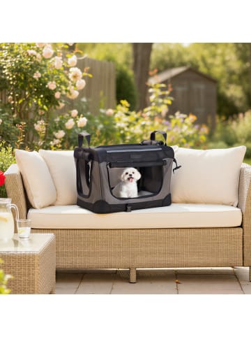 Feandrea Tiertransporttasche Bax in Schwarz - (B)50 x (H)35 x (T)35 cm