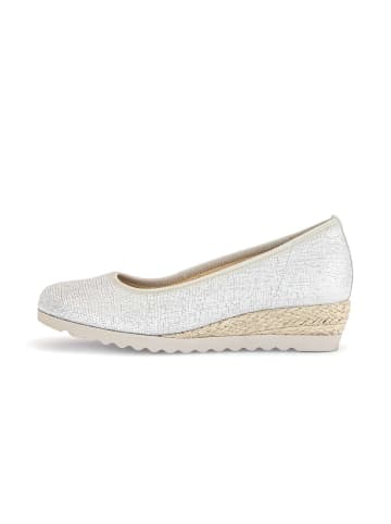 Gabor Keilpumps in silber