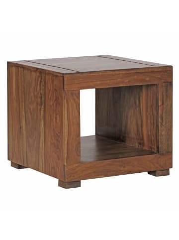 KADIMA DESIGN Couchtisch MUMBAI Massiv-Holz 50 cm breit Wohnzimmer-Tisch