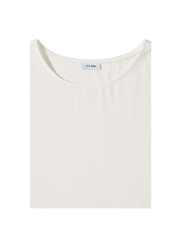 Cecil Halbarmbluse in vanilla white