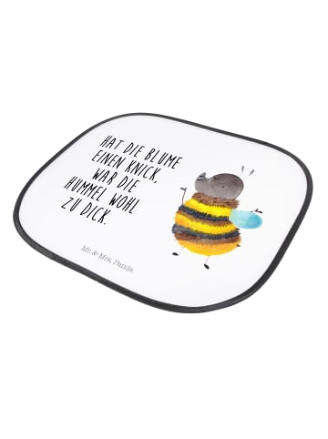 Mr. & Mrs. Panda Sonnenschutz Hummel flauschig mit Spruch in Weiß