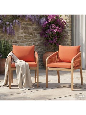 home24 Gartenstuhl Evoa 2er-Set in Terracotta