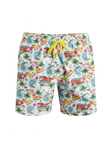 BLACKSPADE Fits perfect Badeshorts Surf mit kurzem Bein in Wave and Surf Print