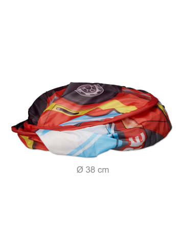relaxdays Spielzelt Feuerwehr in Rot - (B)110 x (H)70 x (T)70 cm