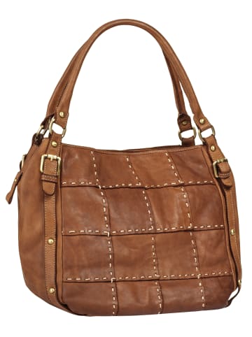 Samantha Look Shopper echt Leder in cognac