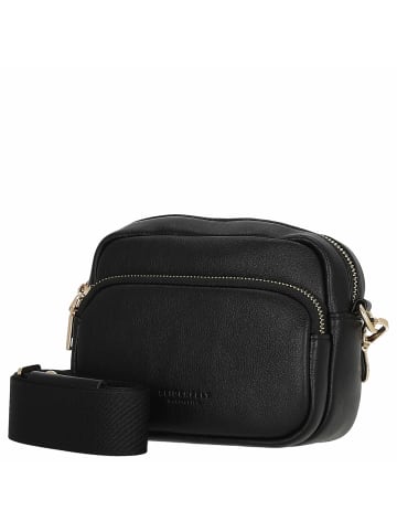 Seidenfelt Heby - Schultertasche 18 cm in schwarz gold