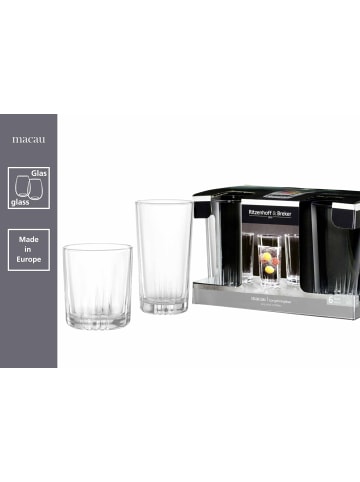 Ritzenhoff & Breker 6er Set Whiskygläser Macau 330 ml transparent in transparent