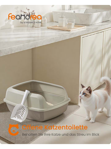 Feandrea Katzentoilette Boxal in Beige - (B)56 x (H)23.5 x (T)42 cm