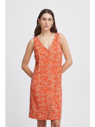 ICHI IHAYA DR Regular fit in Coral Rose Leo Aop