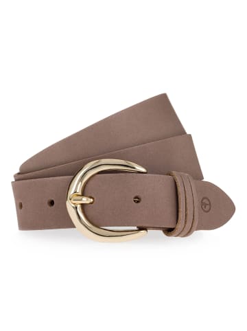 Tamaris Gürtel Leder in dunkeltaupe