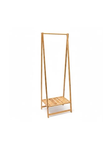 relaxdays Kleiderständer in Natur - (B)51,5 x (H)158,5 x (T)40,5 cm