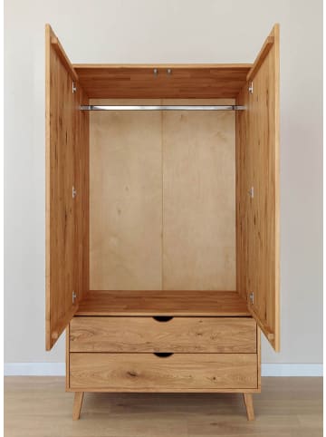 Feldmann-Wohnen Kleiderschrank Simona Eiche Natur 90 / 60 / 180cm