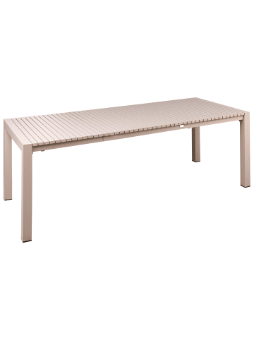 Beliani Esstisch ARDESIO in Beige - (W) 90 x (H) 75 x (L) 160 cm