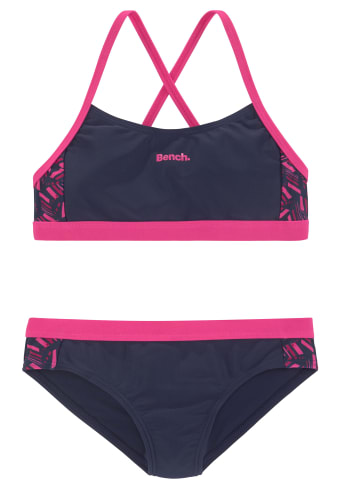 Bench Bustier-Bikini in pink-marine