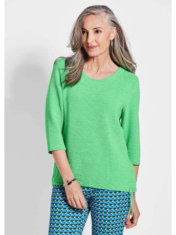 GOLDNER Kurzgröße:  Gerades, bequemes Halbarm T-Shirt in grün