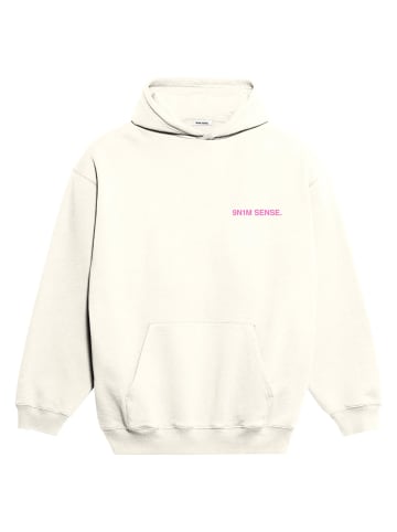 9N1M SENSE Kapuzenpullover in off white