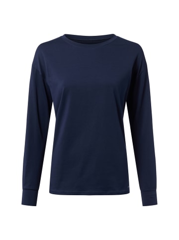 Skiny Pyjama in marine weiß