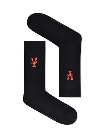 GreenBomb Socken Animal Lobster in Schwarz