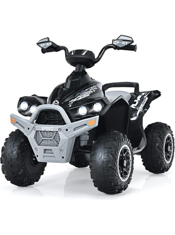 COSTWAY 12V Elektro Mini Quad mit Musik in Grau