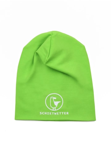 SCHIETWETTER Beanie für Kids mit Print Möwe in lime/white