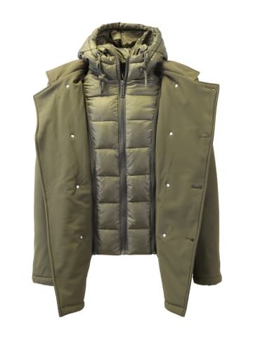 DreiMaster Klassik Winterjacke in Militär Oliv