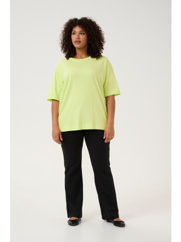 KAFFE curve T-shirt KCmina Loose fit in Lettuce Green