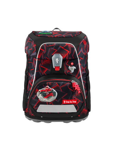 Step by Step Grundschulranzen FIT "Ninja Yuma" 5-teilig in Schwarz/Rot
