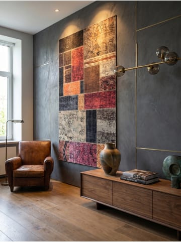 KADIMA DESIGN Teppich Flachgewebe Waschbar Patchwork PIZOL Strapazierfähig OEKO-TEX