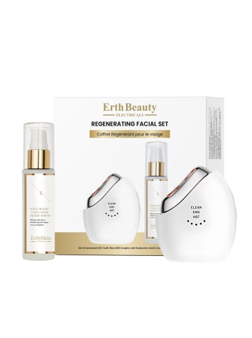 ErthSkin Regenerierendes Gesichtsset (LED Youth Glow EMS Sculptor + HA Serum)