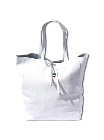 Florence Florence Shopper, Schultertasche Leder weiß ca. 30cm