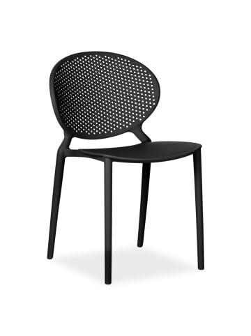 Homestyle4u Küchenstuhl 4er Set in Schwarz