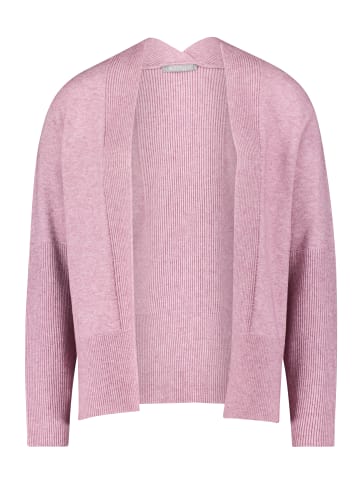 BETTY & CO Casual-Strickjacke ohne Verschluss in Lilac Melange