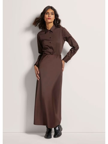 MADELEINE Langer Rock zum Schlüpfen in braun