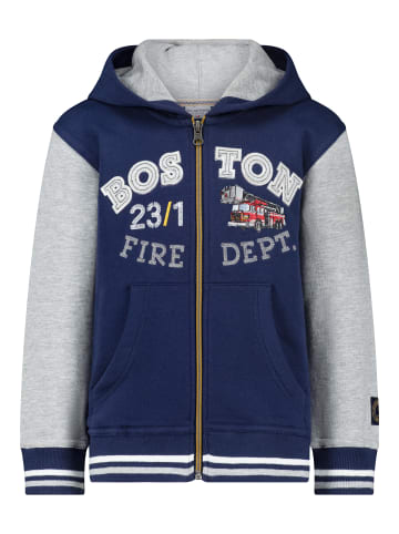 Salt and Pepper  Collegejacke Boston Fire Dept. in true navy