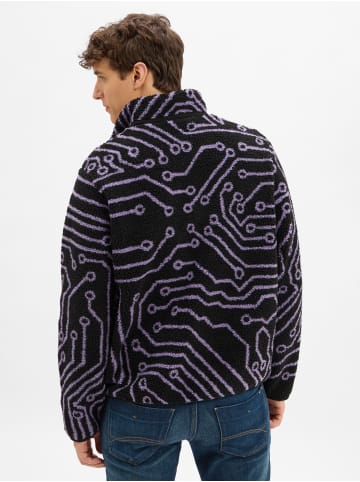 Santa Cruz Fleecejacke Freestyle Jacket in schwarz flieder - 0001