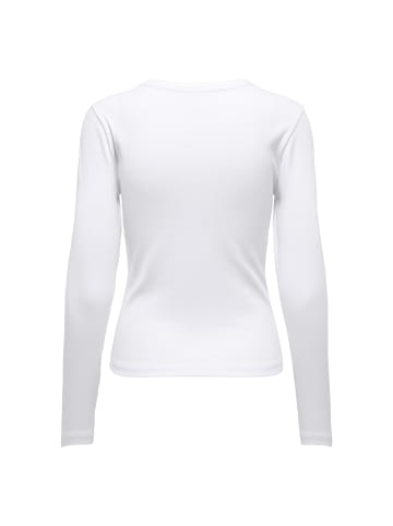ONLY Longsleeve 1er Pack in Weiß
